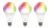 Deltaco SMART HOME SH-LE27RGB-3P izzó LED, E27, WIFI, 9W, színes+fehér, nem szabályozható, 3db/csomag