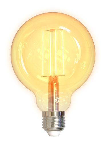 Deltaco SMART HOME SH-LFE27G95 izzó LED, E27, volfrám, WIFI, 5.5W, fehér, szabályozható