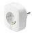 Deltaco SMART HOME SH-P01E aljzat energiafigyelővel, WIFI, 2.4GHz, fehér