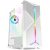 Spirit of Gamer Számítógépház - CLONE 3 White (fekete, ablakos, 2x12cm ventilátor, alsó táp, ATX, 1xUSB3.0, 2xUSB2.0)