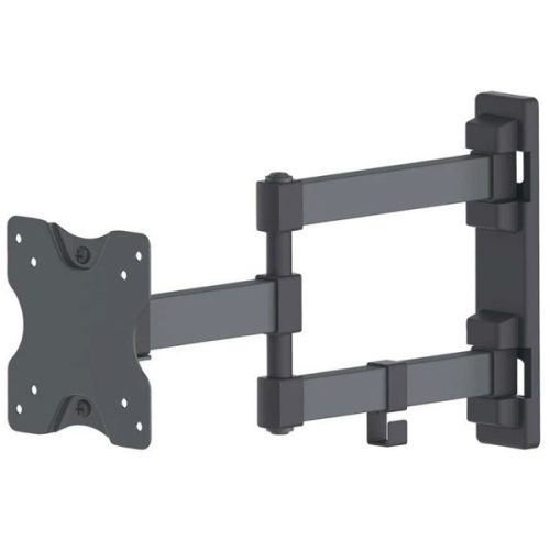 Manhattan TV állvány - Fali, dönthető, forgatható, TV állvány Fekete (max.VESA:100x100)(13"-27"-ig)