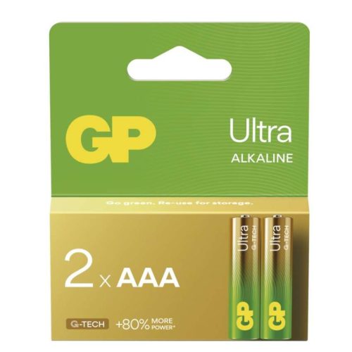 GP Ultra Alkáli elem AAA 2db