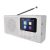 Hordozható rádió Bluetooth, DAB / DAB+ / FM, fehér színben