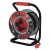 Kültéri kábeldob 25 m / 4 aljzat / fekete / gumi-neoprén / 230V / 1,5 mm2