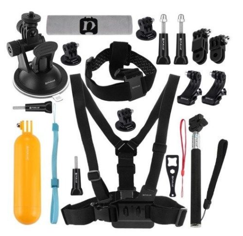 Puluz 20 darabos tartozékkészlet sportkamerákhoz (beleértve az Osmo Action 5 Pro-t, Insta360 Ace Pro 2-t) PKT18