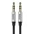 Baseus Yiven AUX 3,5 mm mini jack audio kábel, 1,5 m (fekete-ezüst)