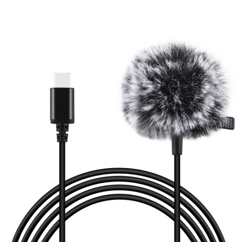 Jack Puluz nyakkendő mikrofon klippel PU425 1.5m USB-C