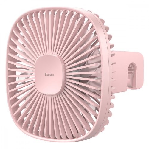 Baseus Natural Wind mágneses autós ventilátor fejtámlához (rózsaszín)