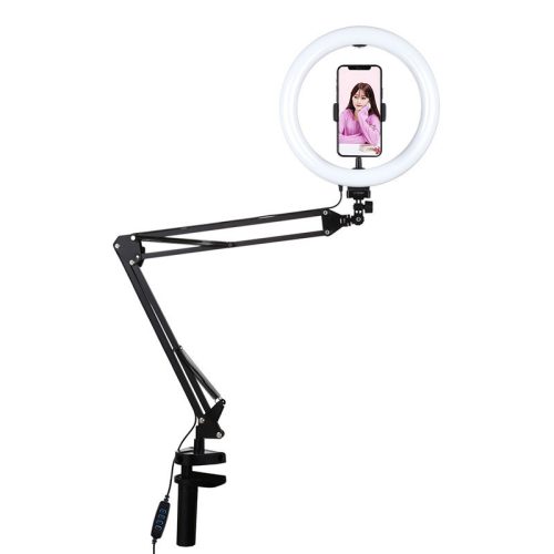 Puluz asztali állvány / állvány LED kliphez 26cm vlog / stream telefonon PKT3090B