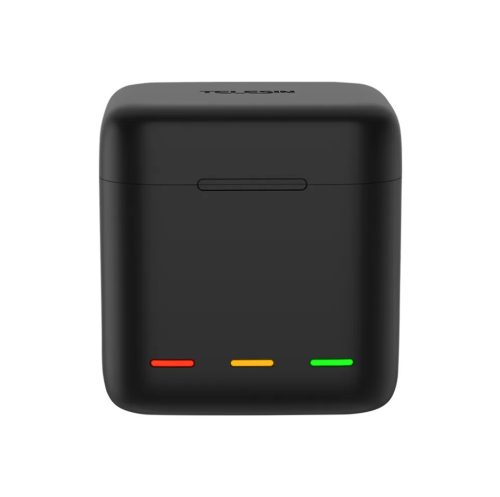 Telesin háromcsatornás töltődoboz GoPro Hero 12 / Hero 11 / Hero 10 / Hero 9 kamerákhoz