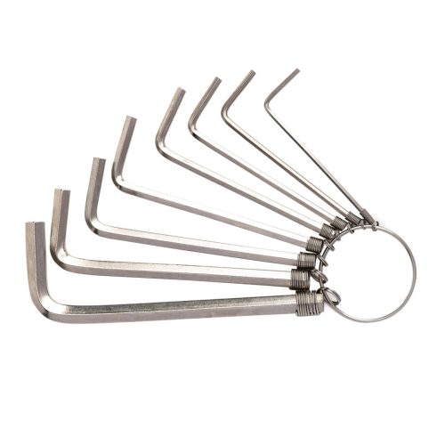 Deli Tools imbuszkulcs készlet EDL3080, 1.5-6mm (ezüst)