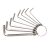 Deli Tools imbuszkulcs készlet EDL3080, 1.5-6mm (ezüst)