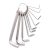 Deli Tools imbuszkulcs készlet EDL3100, 1.5-10mm (ezüst)