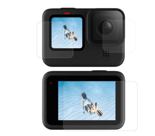 Telesin edzett üveg a képernyőhöz és a lencséhez GoPro Hero 12 / 11 / 10 / 9 (GP-FLM-901)