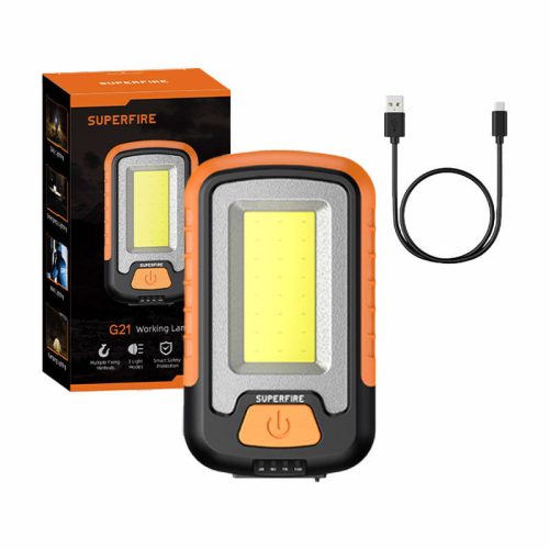 Superfire G21 műhelylámpa, 650lm, USB
