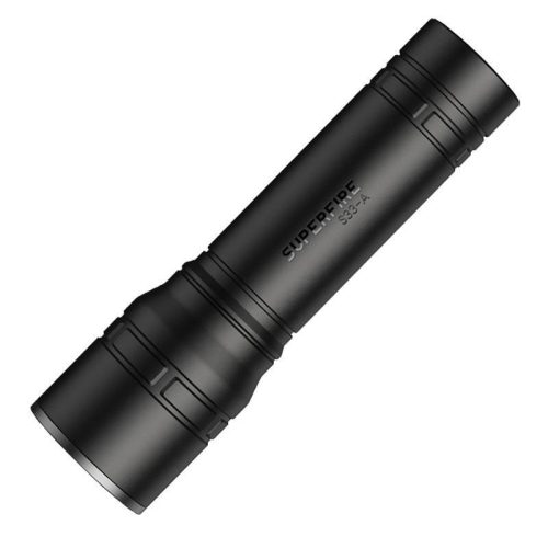 Superfire zseblámpa S33-A, USB (fekete)