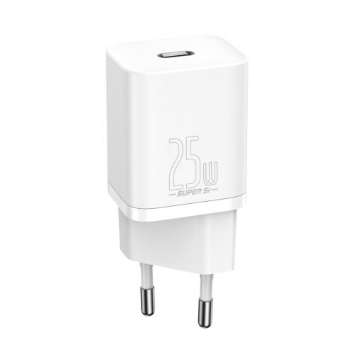 Baseus Super Si gyorstöltő 1C 25W hálózati töltő (fehér)