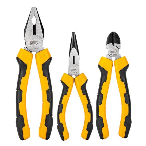 Deli Tools többcélú fogókészlet EDL2008-3, 3 részből áll