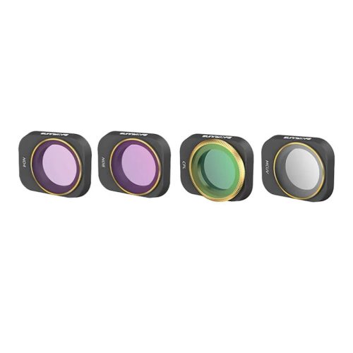 4 darabos Sunnylife UV+CPL+ND4+ND8 szűrőkészlet a DJI Mini 3 Pro-hoz (MM3-FI418)