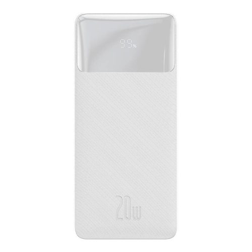 Baseus Bipow Powerbank, 10000mAh, 20W (fehér)