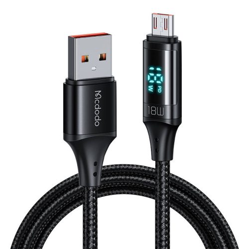 USB-Micro USB kábel Mcdodo CA-1070, 3A, 1.2m (fekete)