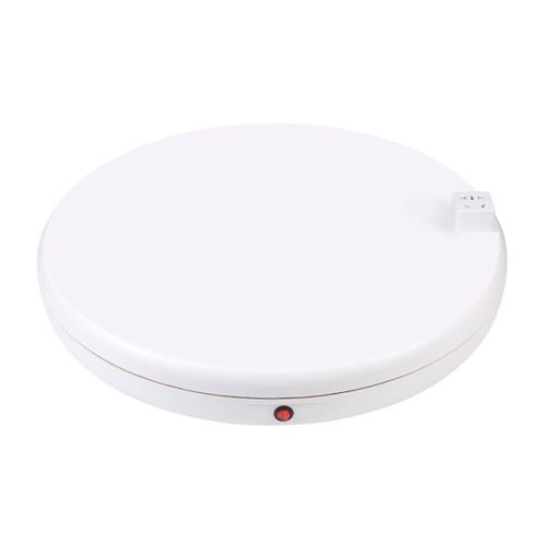 Forgatható fotóállvány Puluz 45 cm-es (fehér), konnektorral
