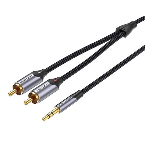 Kábel 2xRCA (Cinch) jack do 3.5mm Vention BCNBI 3m (szary)