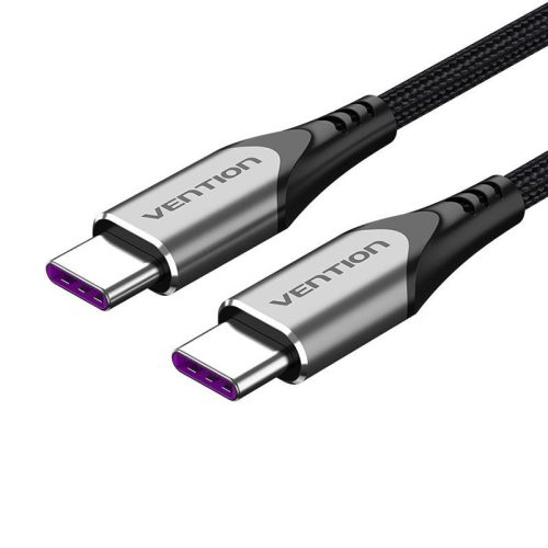 USB-C-USB-C Vention töltőkábel, TAEHF, PD 5A, 1m (fekete)