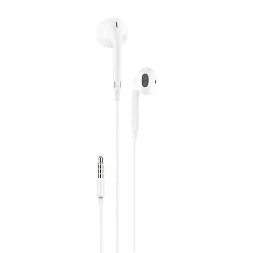 Foneng T34 in-ear, vezetékes fülhallgató, mini jack 3.5mm, távirányítóval (fehér)