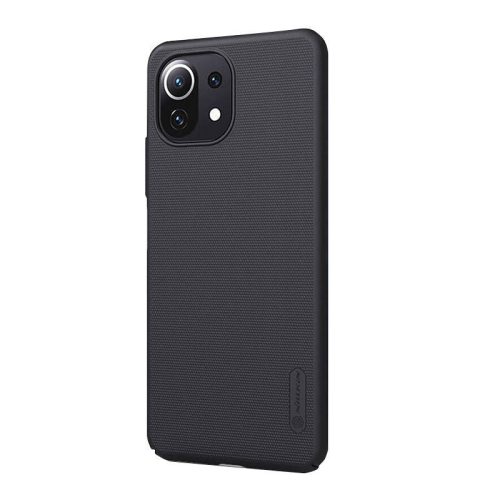 Nillkin Super Frosted Shield tok Xiaomi 11 Lite 4G/5G (czarne) számára