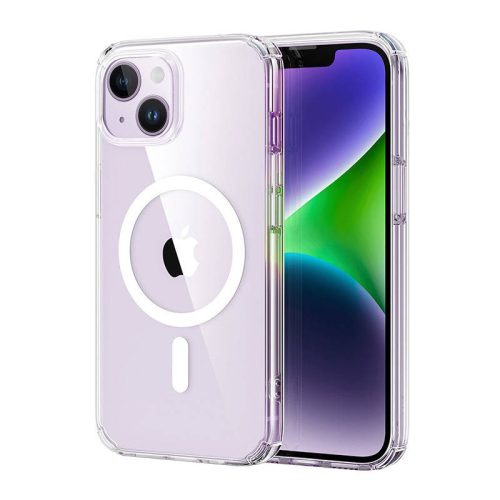ESR Krystec átlátszó tok iPhone 14 Plus készülékhez, Magsafe (átlátszó)