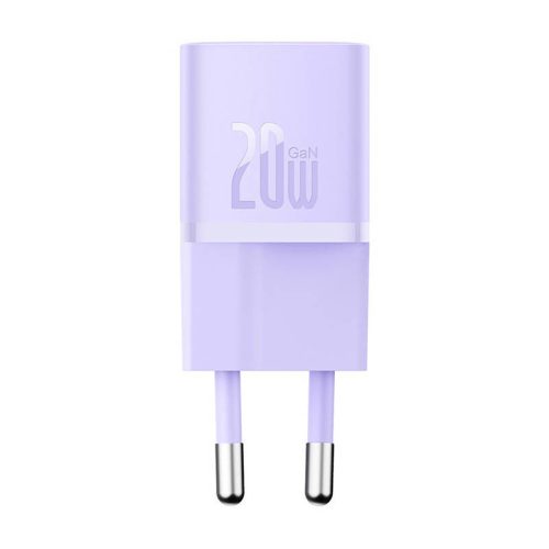 Baseus mini hálózati töltő, GaN5, 20W (lila)