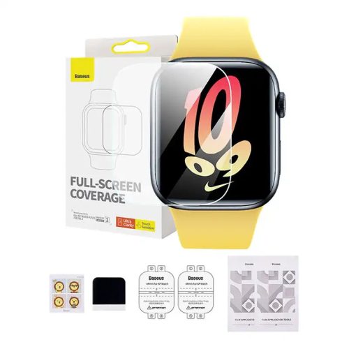 Baseus NanoCrystal védőfólia Apple Watch 4/5/6/SE/SE, 44 mm, átlátszó