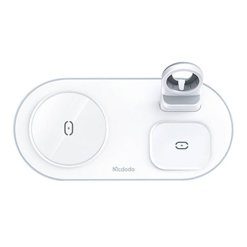 Mcdodo CH-7062 3in1 15W vezeték nélküli töltő (telefon/TWS/Apple watch) fehér