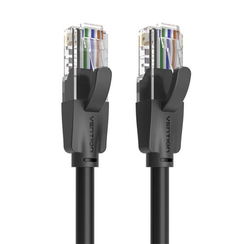 UTP CAT6 hálózati kábel Vention IBEBK RJ45 Ethernet 1000Mbps 8m fekete