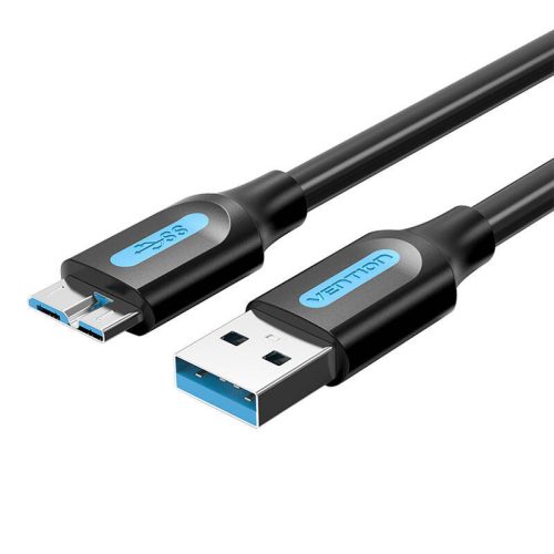 USB 3.0 A-Micro-B kábel Vention COPBG 2A 1,5m Fekete PVC