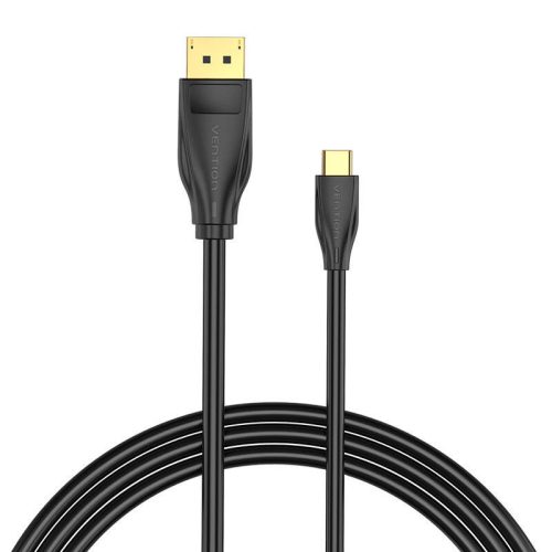 USB-C és DisplayPort 1.4 Vention CGYBH kábel, 2m, 8K 60Hz/4K 120Hz (fekete)