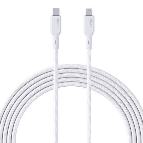Aukey CB-NCL2 USB-C Lightning kábel 1.8m (fehér)