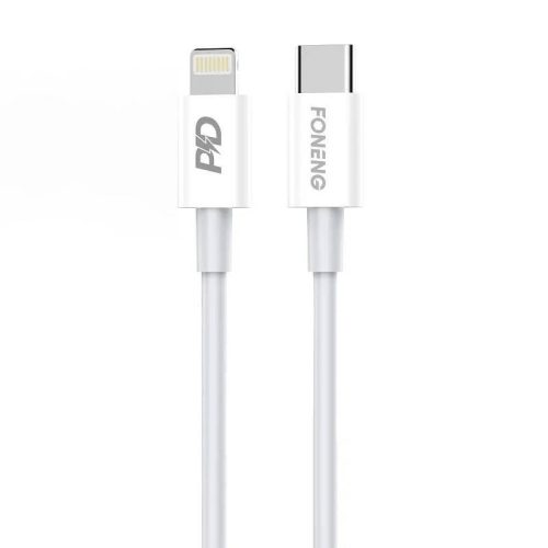 Foneng X31 USB-C-Lightning kábel, 20W, 1m (fehér)