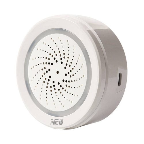 ZigBee riasztó sziréna NEO NAS-AB02W TUYA 100dB