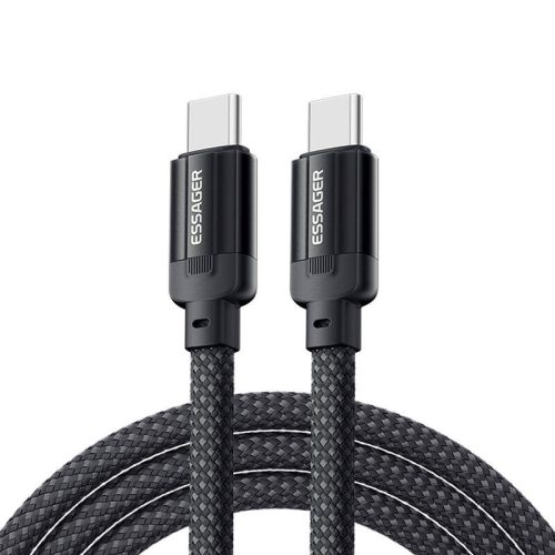 Essager EXCTT1-YS01-P USB-C-USB-C kábel, 100W, 1m (fekete)