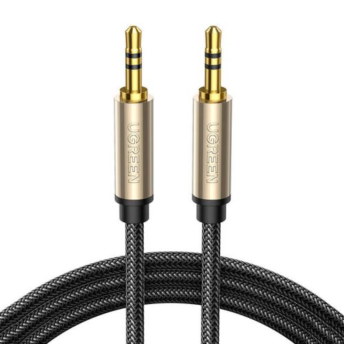 UGREEN AV125 3.5mm mini jack AUX kábel, aranyozott, 3m (szürke)