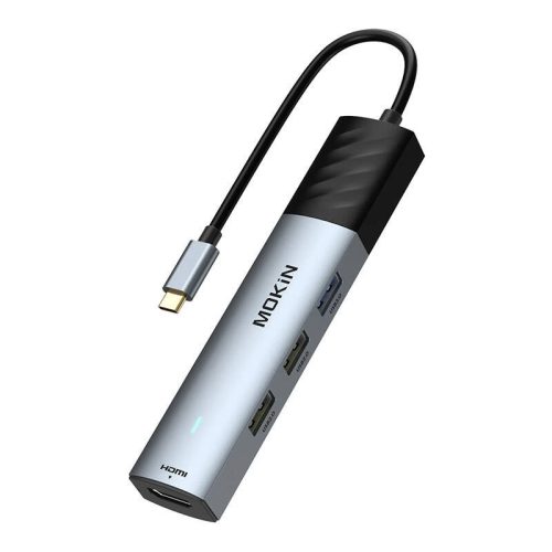 MOKiN USB-C PD 3.0 5in1 HUB 100W (ezüst)
