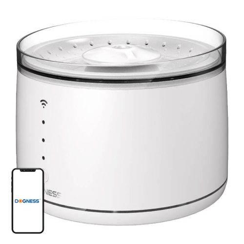 Dogness D07 1,8L-es intelligens kutya és macska szökőkút/itató (fehér)