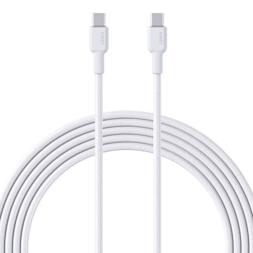 Aukey CB-NCC2 USB-C-USB-C kábel, 60W, 1,8m (fehér)