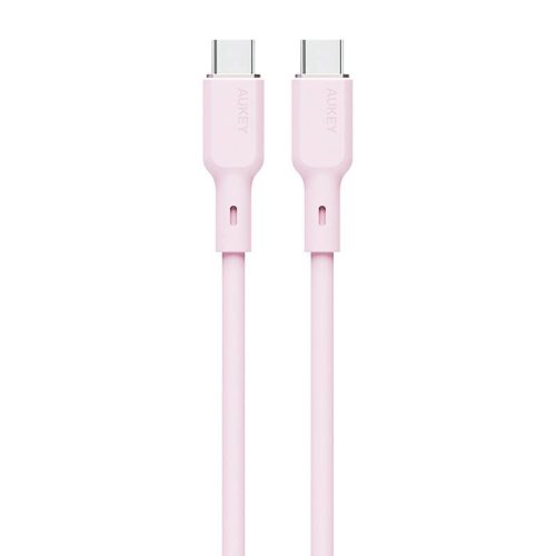 Aukey CB-SCC102 USB-C-USB-C kábel, 100W, 1,8m (rózsaszín)