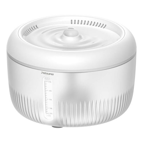 Petsuper PW02 2.5L intelligens kutya- és macska szökőkút/itató (fehér)