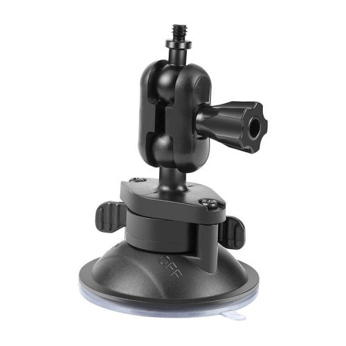 1/4 hüvelykes Magic Arm tapadókorongos rögzítő PULUZ sportkamerákhoz (DJI Action, GoPro, Insta360) (fekete) (PU544B)