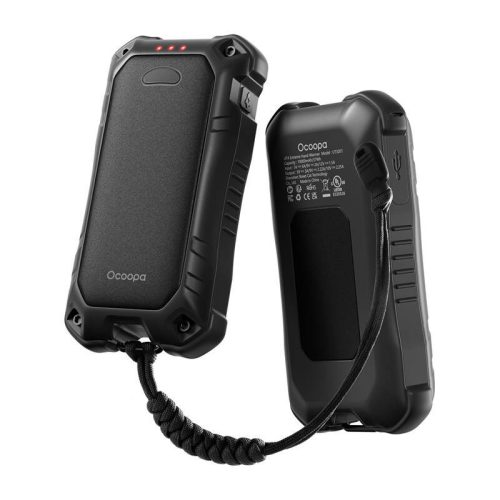 Ocoopa UT3201 2x5000 mAh-os kézmelegítő powerbank funkcióval, USB-C, fekete színű