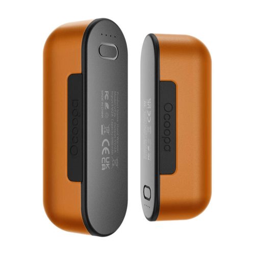 Ocoopa UT2s 2x5000 mAh kézmelegítő powerbank funkcióval, USB-C, narancssárga színben